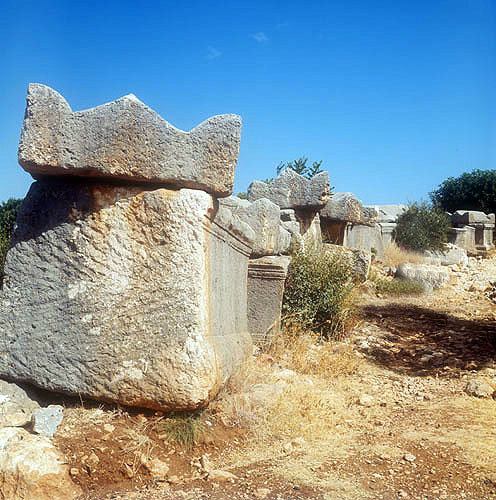 Christian sarcophagi near Kiz Kalesi, (Maiden